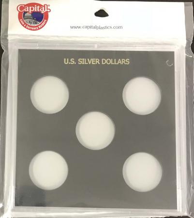 Capital Holder - U.S. Silver Dollars (Galaxy, 5 Holes, No Dates)