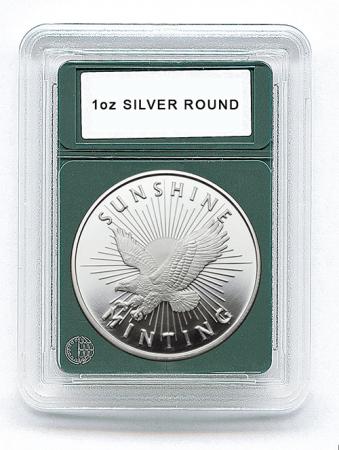 Coin World Premier Coin Holders -- 39 mm -- 1 oz Silver Rounds