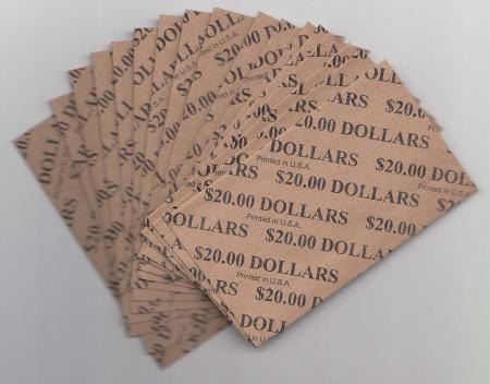 Flat Coin Wrappers - Large Dollar Size