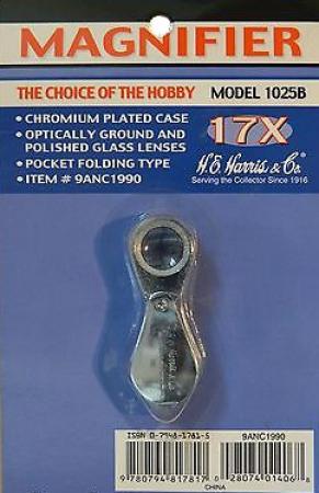 HE Harris Chrome Plated Loupe 17X - Blister Pack