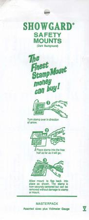 Showgard Stamp Mounts Strip Set: MPK (12 Sizes 22-41)