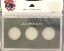 Capital Holder - U.S. Silver Dollars (3 Holes, No Dates)
