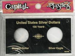 Capital Holder - Silver Dollar 100 Year Set Meteor (Morgan and Silver Eagle)