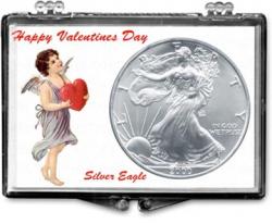Edgar Marcus Snaplock Holder -- Valentines Day -- Silver Eagle