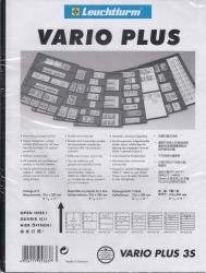 Lighthouse Vario Plus Pages -- 3 Rows -- Pack of 5 -- Black