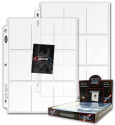 BCW Polypropylene Pages -- 9 Trading Card Pockets