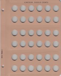 Dansco Replacement Page 8104-1: Lincoln Shield Cents w/ Proof (2010-P to 2021-S)