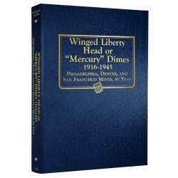 Whitman Album Mercury Dimes 1916-1945