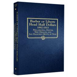 Whitman Album Liberty Head (Barber) Half Dollars