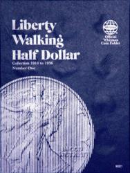 Whitman Folder 9021: Liberty Walking Half Dollars No. 1, 1916-1936