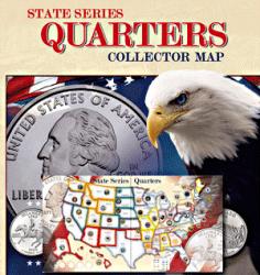 Whitman State Series Quarters Collector Map