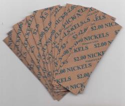 Flat Coin Wrappers - Nickel Size