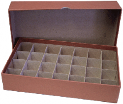 Half Dollar Tube Storage Box (Brown)