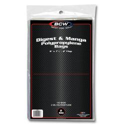 BCW Digest and Manga Bags -- Pack of 100
