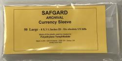 Safgard Currency Sleeves - Large