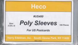 HECO Poly Philatelic Sleeves -- US Post Cards