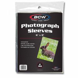 BCW Photo Sleeves -- 6x8 -- Pack of 100