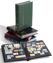 Lighthouse Premium Leather Stockbook -- 9 x 12 -- 64 Black Pages