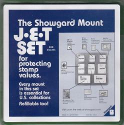 Showgard Stamp Mounts "JET Set": US2 (8 Sizes in Tray)