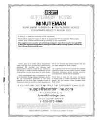 Scott Stamp Album Supplement -- US Minuteman