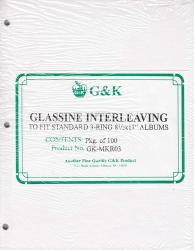 G&K Glassine Interleaving -- Standard 3-Ring Albums