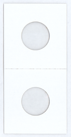 100 Nickel  Size 2 X 2 Mylar Cardboard Coin Flips for Coin Storage 