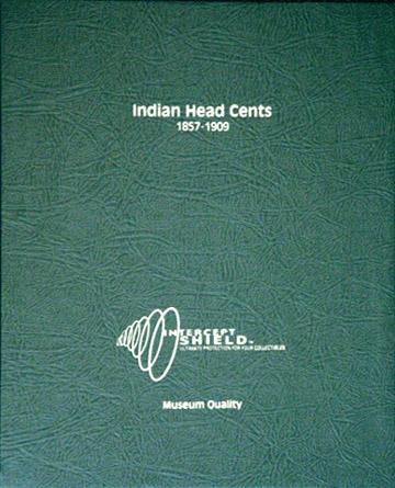 Intercept Shield Quality Coin Album For Indian Head Cents 1857-1909 Slipcase