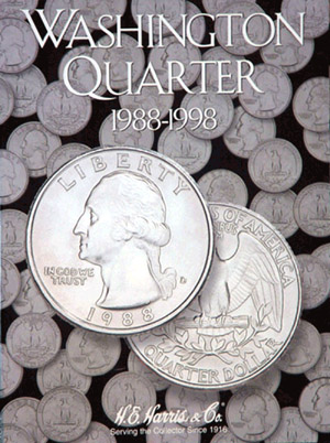 Washington Quarters 1988-1998 Set Harris Album 2691 lot Coin Folder