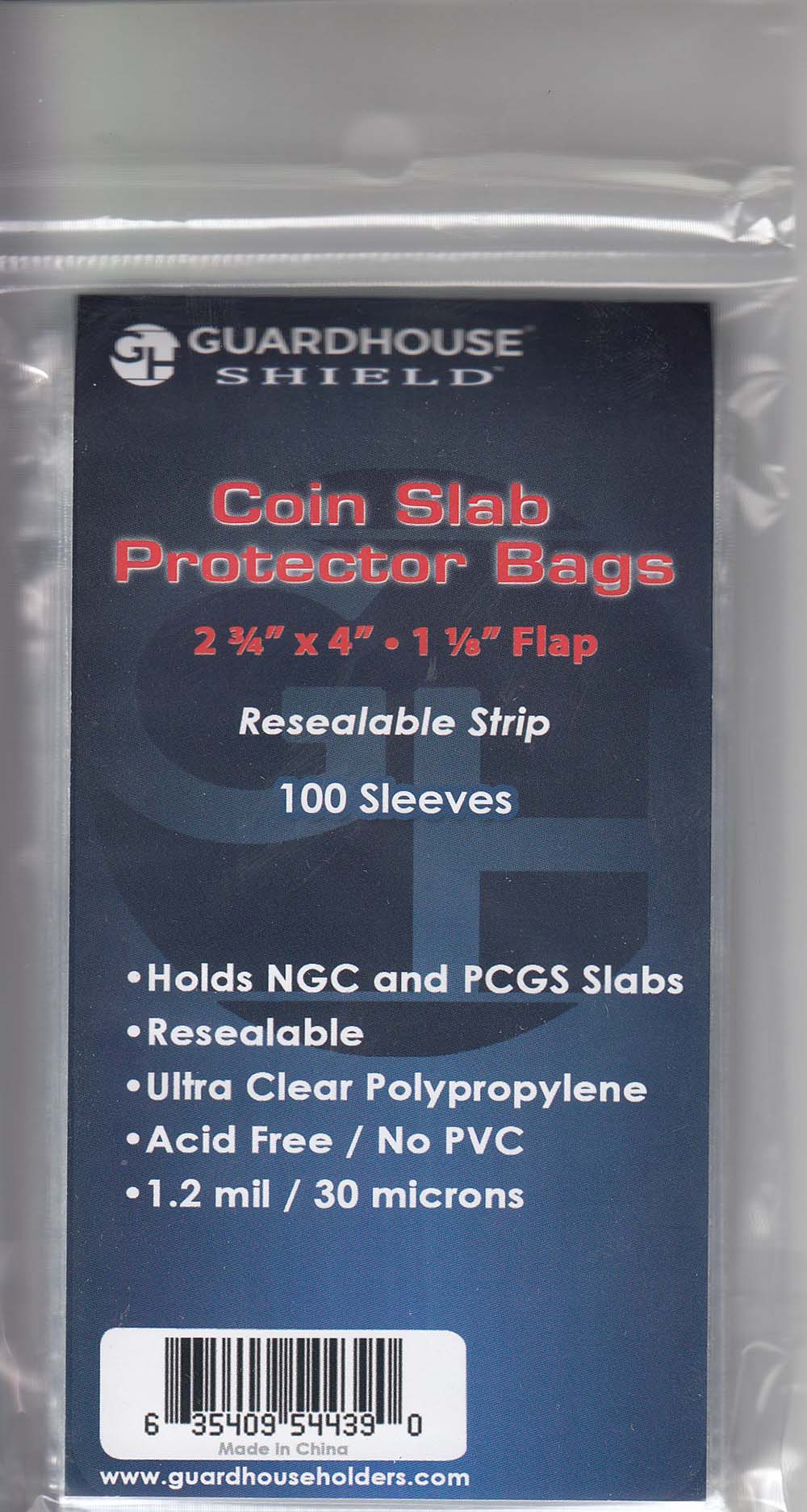Clear re-sealable Bags / Protective Sleeves