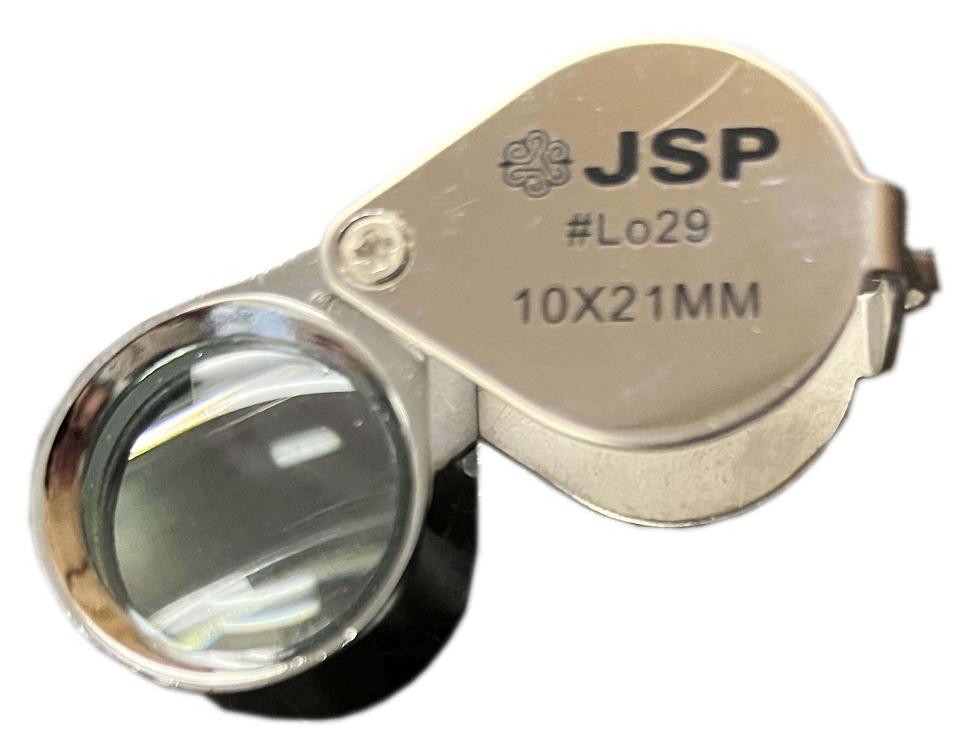 10 Jewelers Loupe Chrome Case 18mm Tow Pieces, Women's, Grey