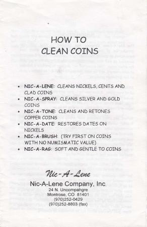 How To Clean Coins Booklet