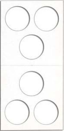 HECO Mylar Cardboard Flips - 2x2 - 3-Hole
