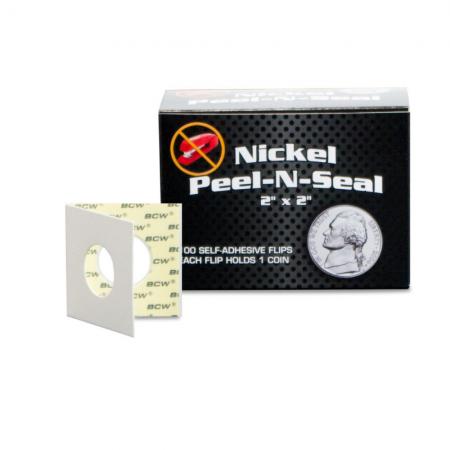 BCW Peel-N-Seal Self Adhesive Flips -- Nickel -- Pack of 100