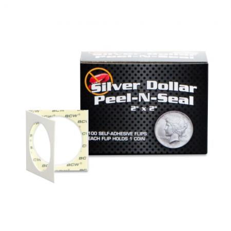 BCW Peel-N-Seal Self Adhesive Flips -- Large Dollar -- Pack of 100