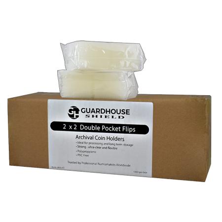 Guardhouse Shield 2x2 Polypropylene Flips -- Box of 1000