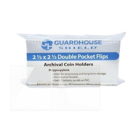 Guardhouse Shield 2.5x2.5 Polypropylene Flips -- Pack of 50