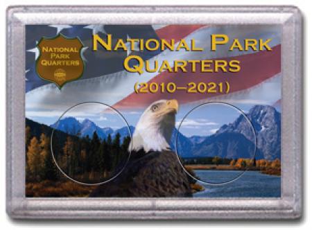 HE Harris National Park Quarters Frosty Case - Mountain/Eagle - 2-hole, 2x3