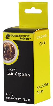 Guardhouse Capsules - Direct Fit - 24.3mm (Quarter) -- Pack of 10
