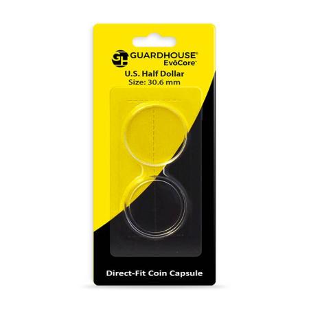 Guardhouse Capsules - Direct Fit - 30.6mm (Half Dollar) -- Single Capsule/Blister Pack