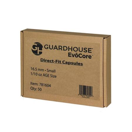 Guardhouse Capsules - Direct Fit - 16mm (1/10 oz AGE) -- Bulk Box of 50