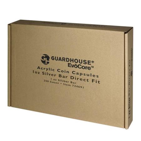 Guardhouse Capsules - Direct Fit -  29.3 mm x 50.3 mm (Silver Bar) -- Bulk Box of 250