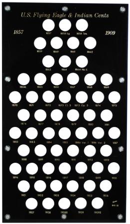 Capital Holder - Flying Eagle & Indian Cents 1857-1909S (60 hole)