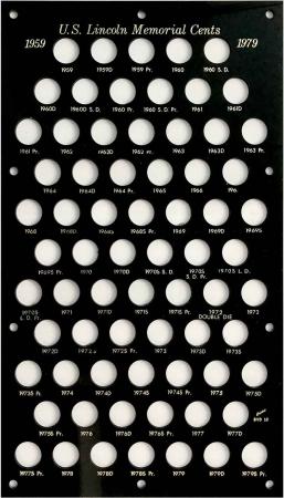 Capital Holder - Lincoln Memorial Cents 1959-1979S