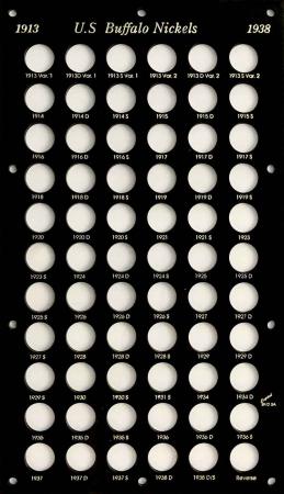 Capital Holder - Buffalo Nickels 1913-1938D/S