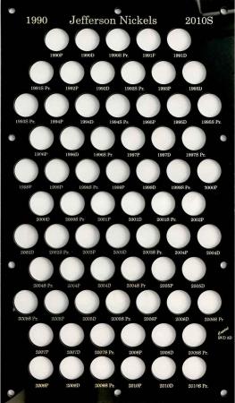 Capital Holder - Jefferson Nickels 1990-2010S