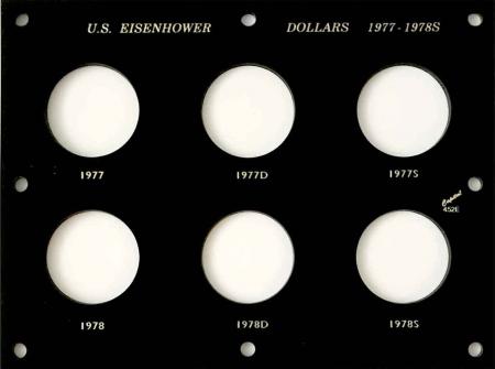 Capital Holder - Eisenhower Dollars 1977-1978S