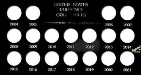 Capital Holder - 1/10 Ounce Gold Eagles 2004-2021