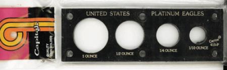 Capital Holder - Platinum Eagles (100, 50, 25, 10), 2x6