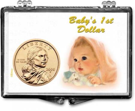 Edgar Marcus Snaplock Holder -- Babys First Golden Dollar