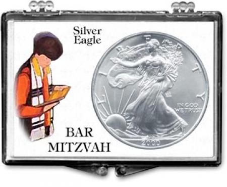 Edgar Marcus Snaplock Holder -- Bar Mitzvah -- Silver Eagle